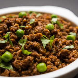 MUTTON MATAR KEEMA